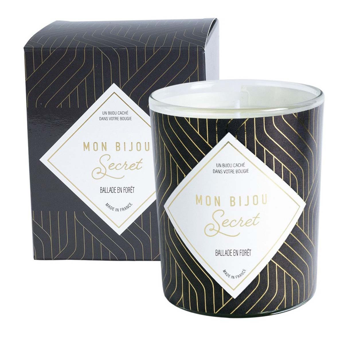 Bougie Bijou Bracelet argenté - Parfum Balade en forêt - 40h Bougie Bijou Bracelet argenté - Parfum Balade en forêt - 40h