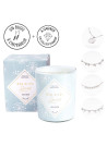 Bougie Bijou Bracelet argenté - Parfum Voile de coton - 40h