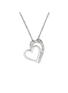 Pendentif Cœur Or Blanc et Diamant