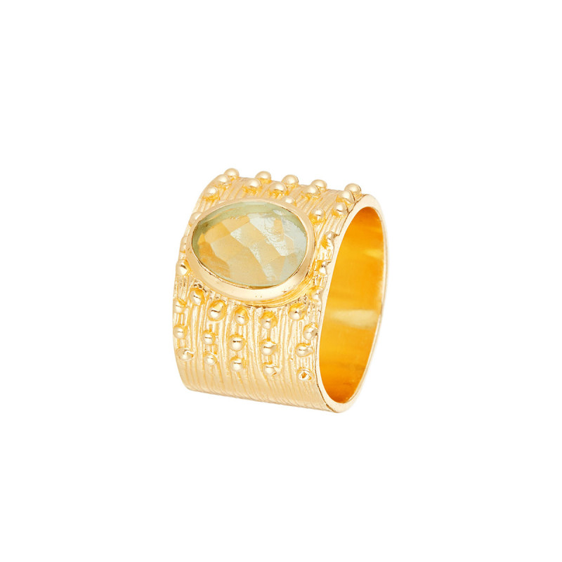 Bague dorée  Grégoria Amethyste 