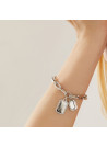 Bracelet Guess "Crystal tag" Acier rhodié