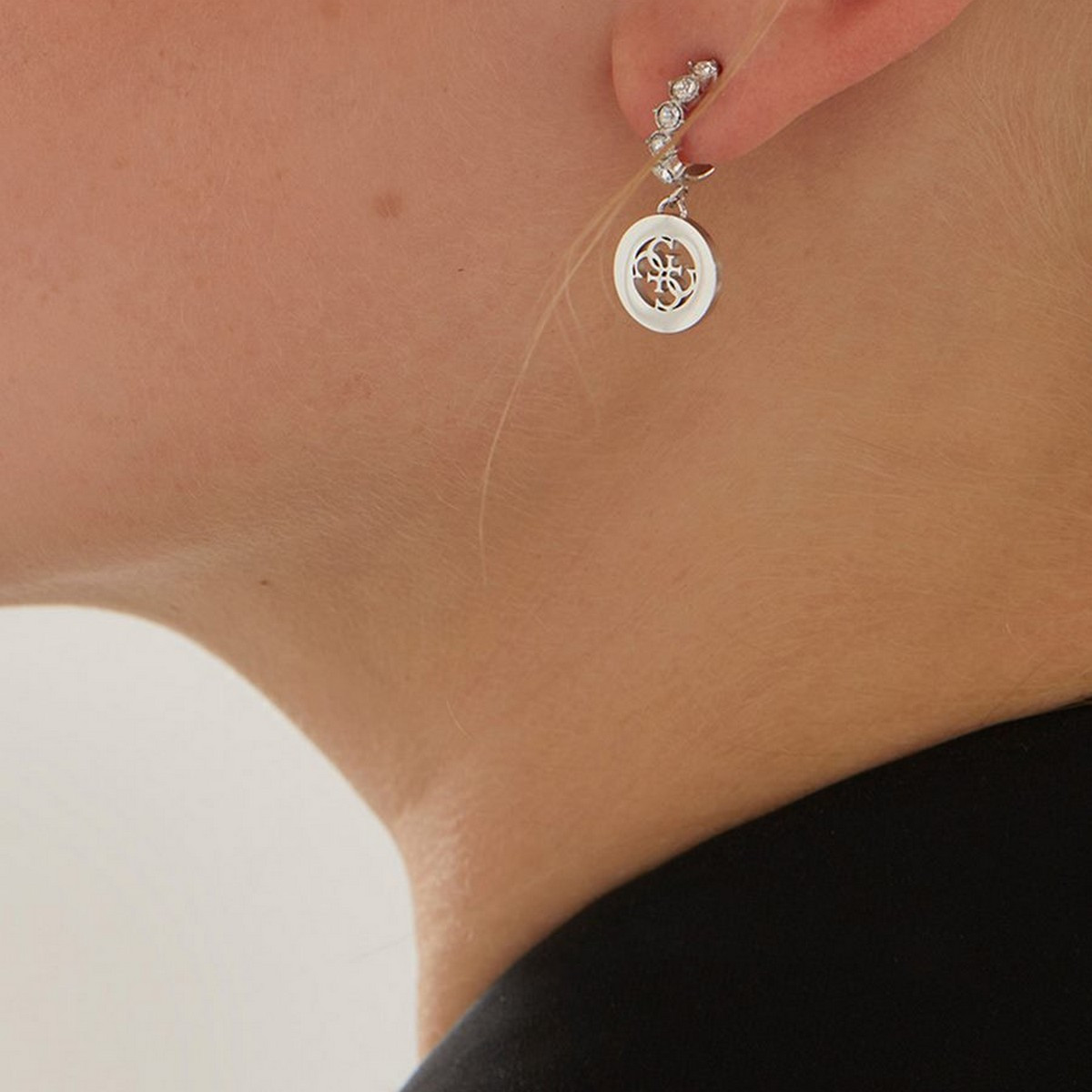 Boucles d'oreilles "Pure light" Acier rhodié Boucles d'oreilles "Pure light" Acier rhodié - JUBE01112JWRH