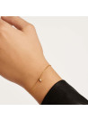 PDPAOLA Bracelet - PEACH ASANA - en argent doré