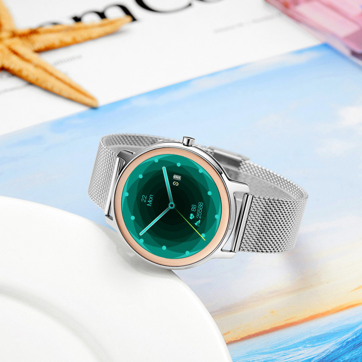 Montre connectée Smarty 2.0 ÉLÉGANCE - SW018B Montre connectée Smarty 2.0 ÉLÉGANCE - SW018B