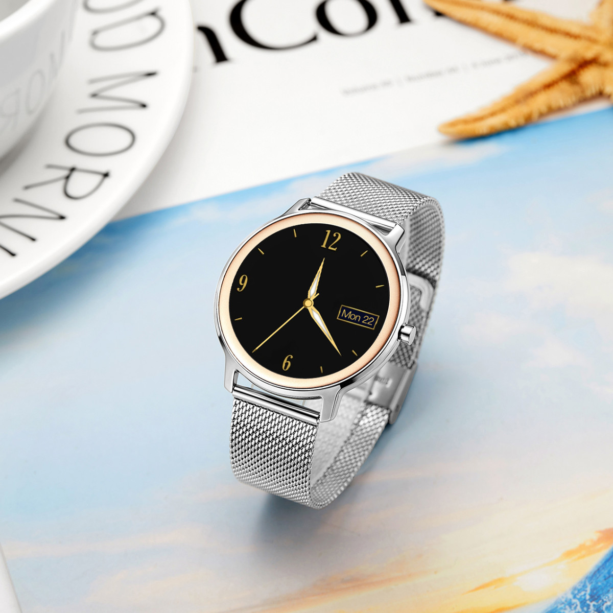 Montre connectée Smarty 2.0 ÉLÉGANCE - SW018B Montre connectée Smarty 2.0 ÉLÉGANCE - SW018B