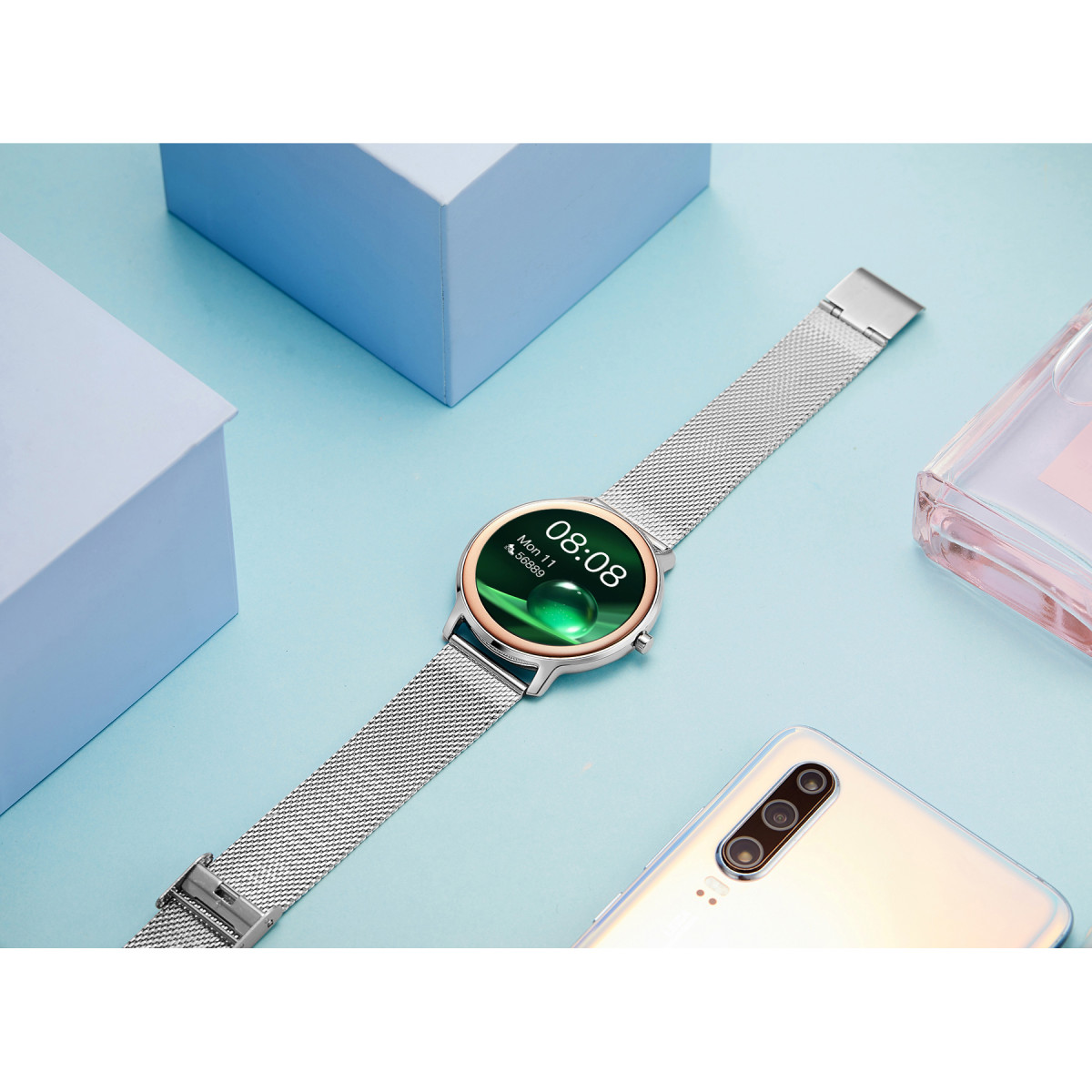 Montre connectée Smarty 2.0 ÉLÉGANCE - SW018B Montre connectée Smarty 2.0 ÉLÉGANCE - SW018B