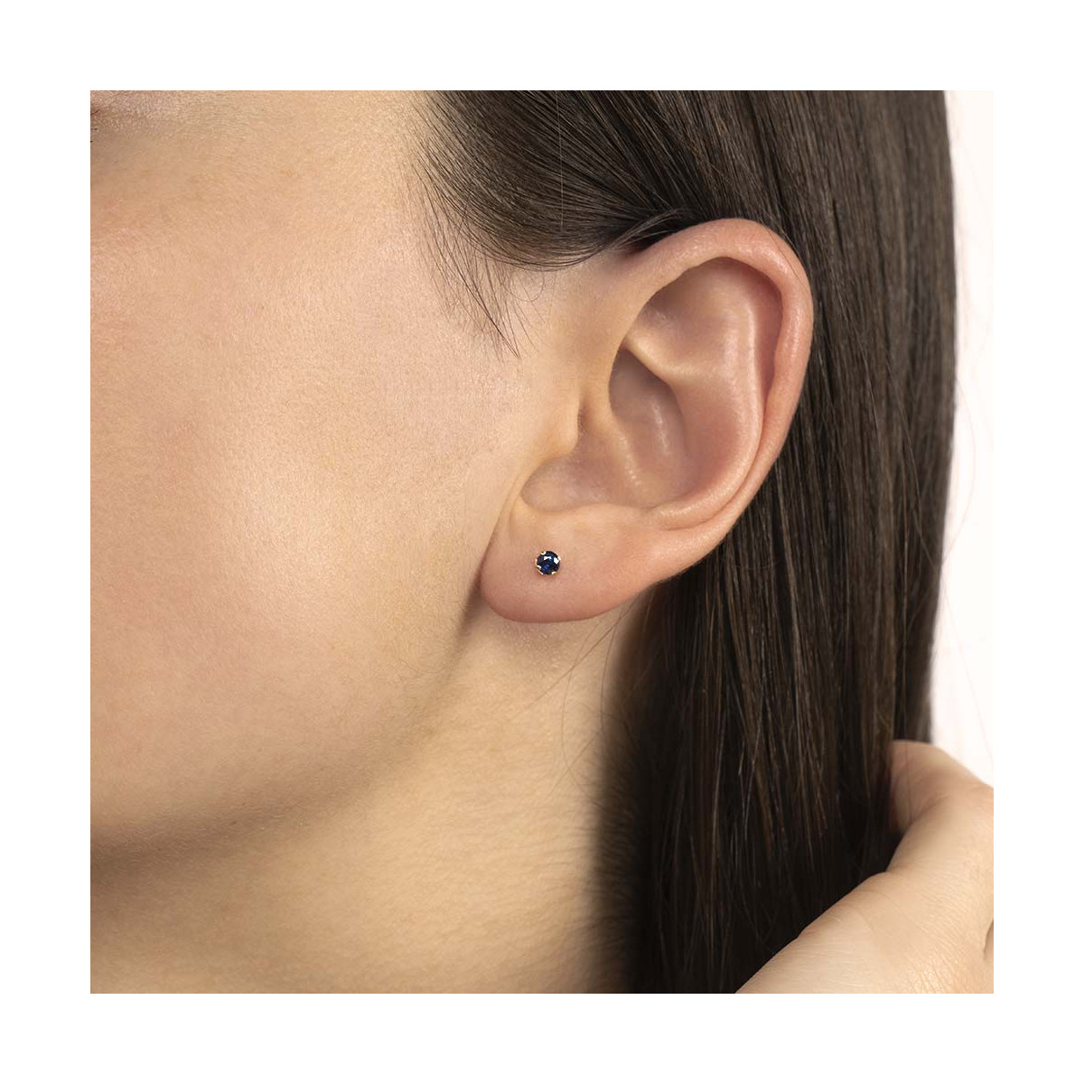 Boucles d'oreilles Or Jauneet Saphir Boucles d'oreilles Or Jaune et Saphir
