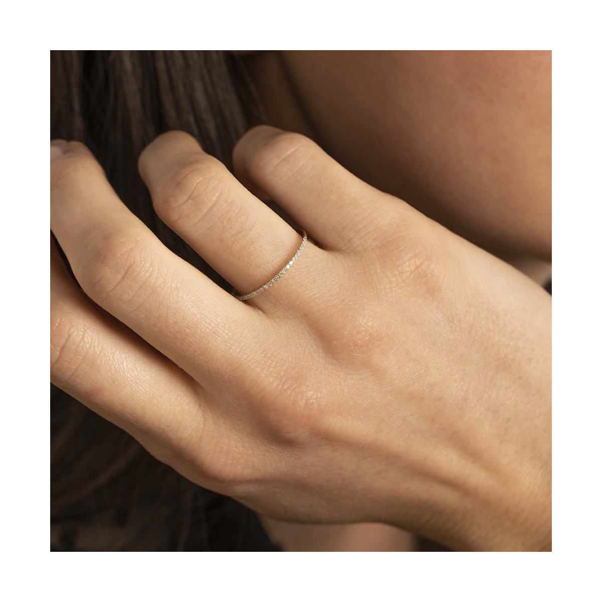 Bague " Axelle" Or jaune et Diamant