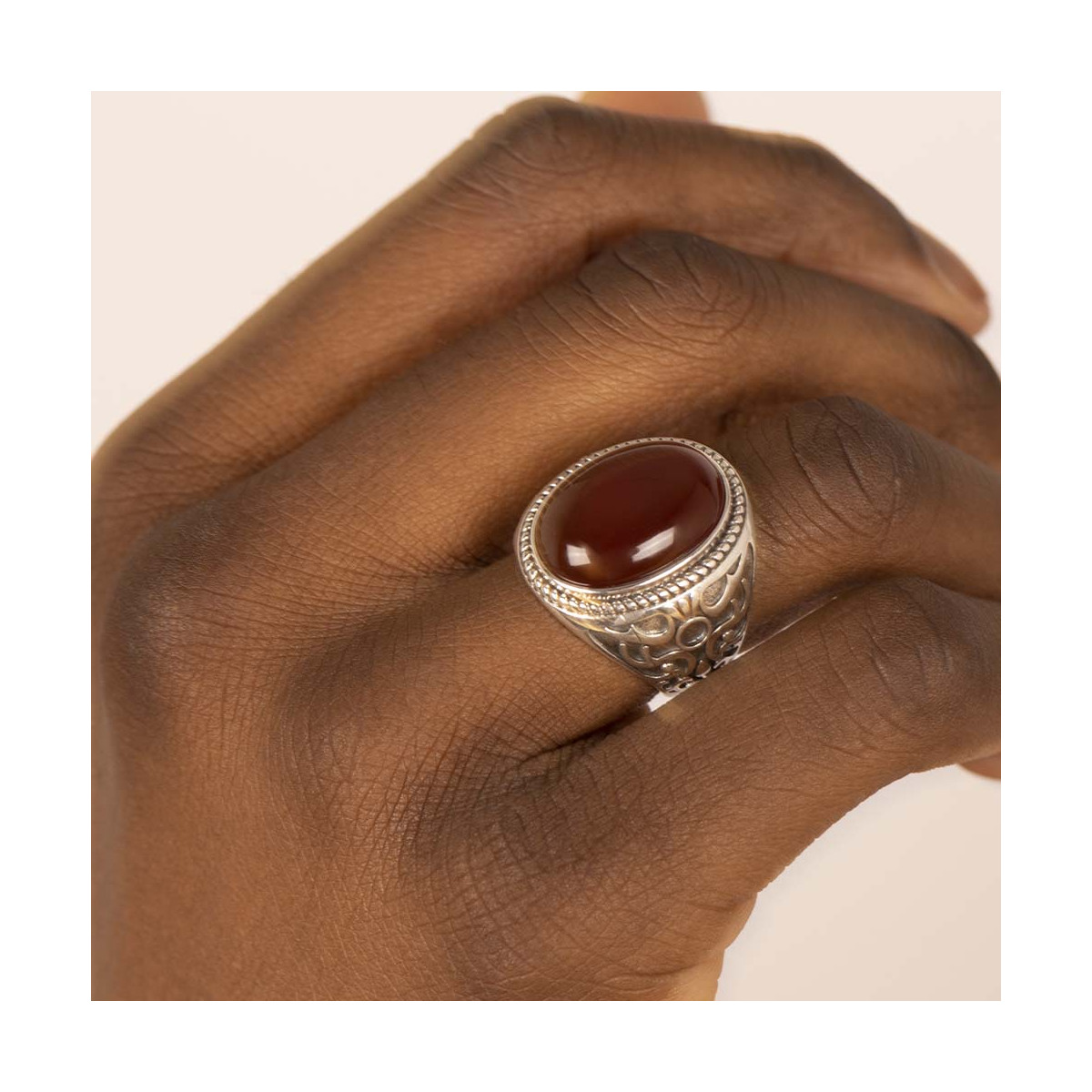 Bague Homme Argent "Aries" Bague Homme Argent 925/1000"Solan" Taille 64