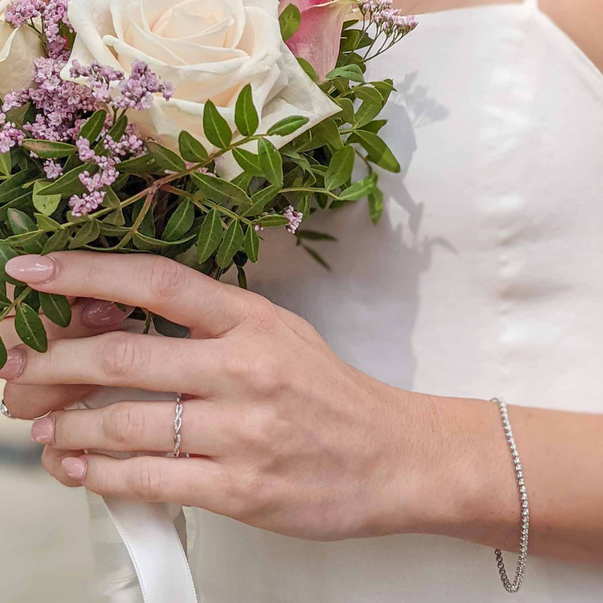 Bracelet Or Blanc et Diamant Bracelet Or Blanc et Diamant