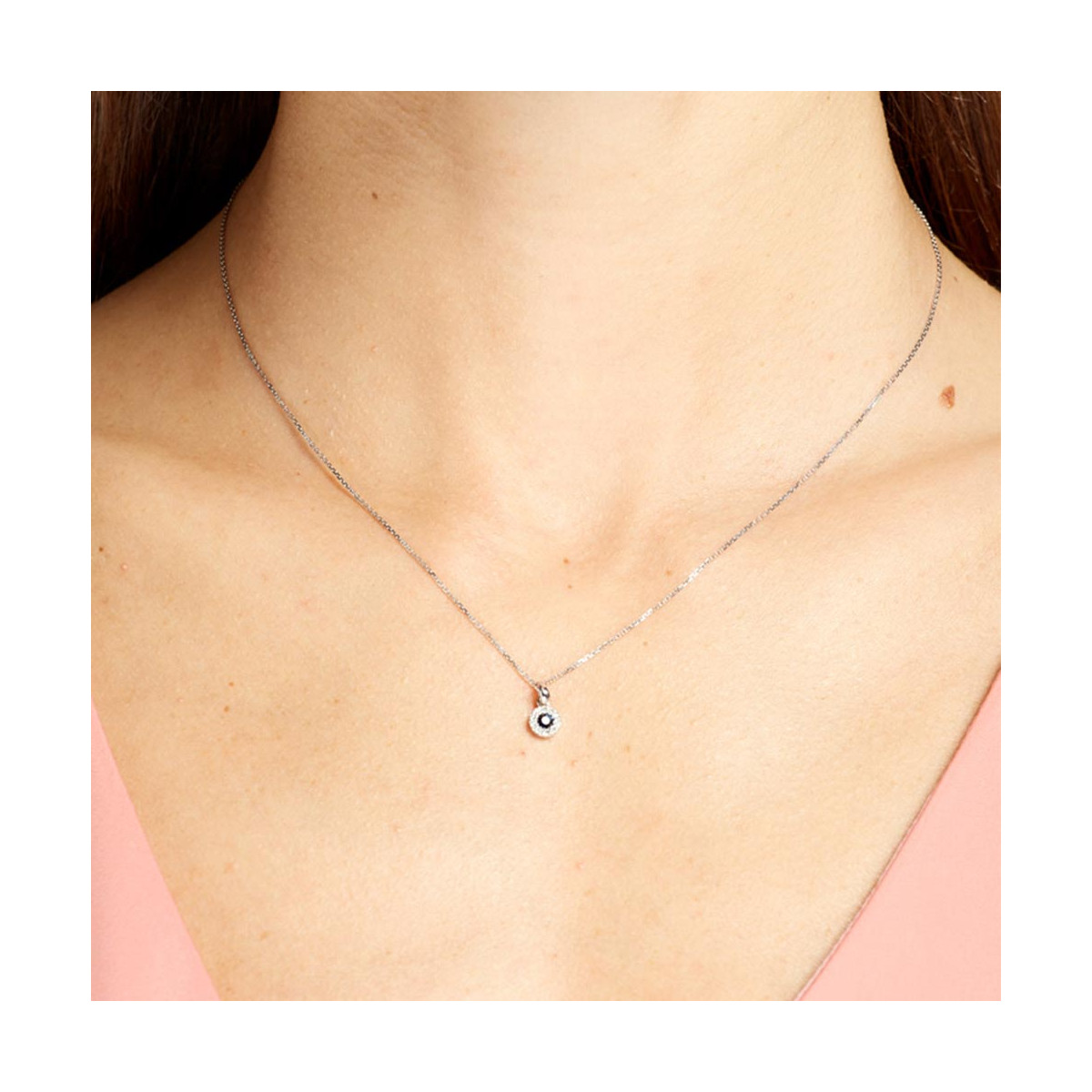 Pendentif "Précieux Saphir" Or et Diamants Pendentif "Précieux Saphir" Or et Diamants