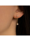 Boucles d'oreilles Or jauneet perles