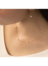 Collier Or jaune 375/1000 et perles