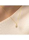 Pendentif Or jaune 375/1000 et zirconium