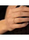 Bague Alliance "Entortillement" Or jaune et Diamants