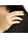 Bague Alliance "Entortillement" Or jaune et Diamants