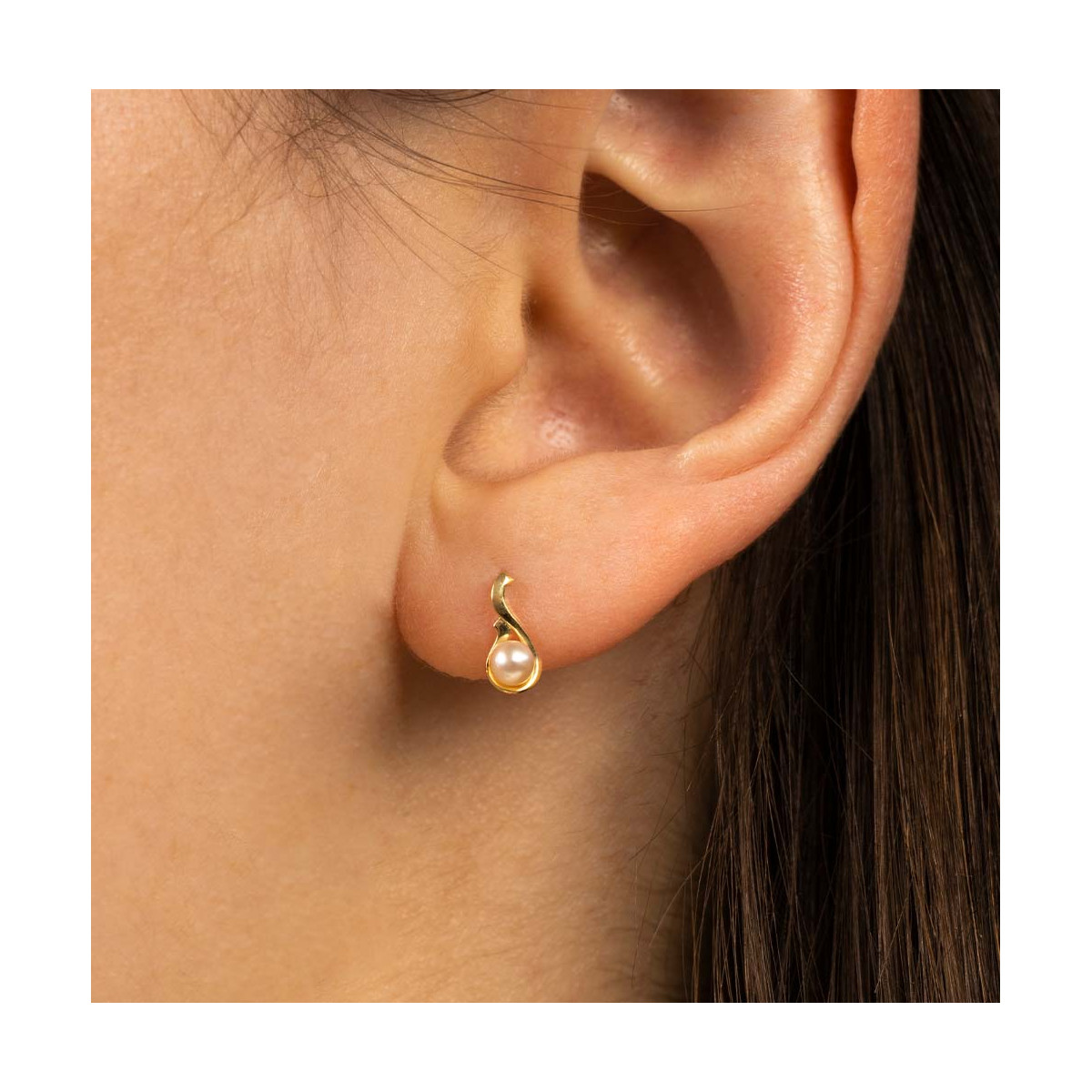 Boucles d'oreilles "Phare" Or jaune