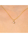 Pendentif Or Jaune et perle blanche "Ambiante" + Chaîne offerte