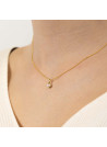 Pendentif Or Jaune et perle blanche "Ambiante" + Chaîne offerte