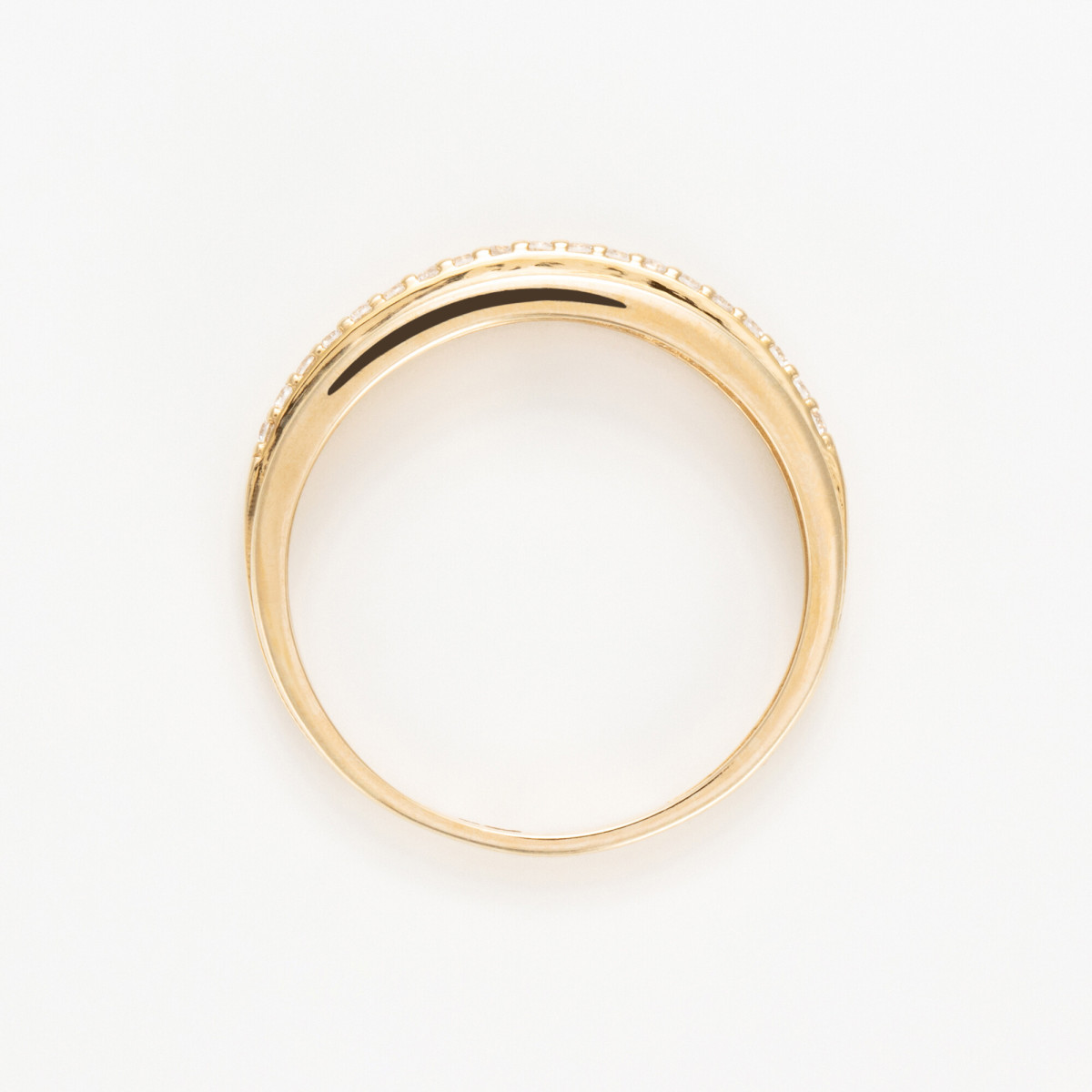 Bague Alliance "Lovers" Or jaune Bague "Réflexion" Or jaune