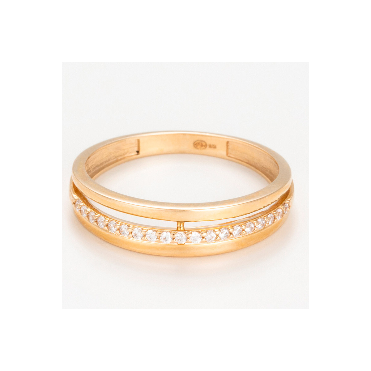 Bague Alliance "Lovers" Or jaune Bague "Réflexion" Or jaune