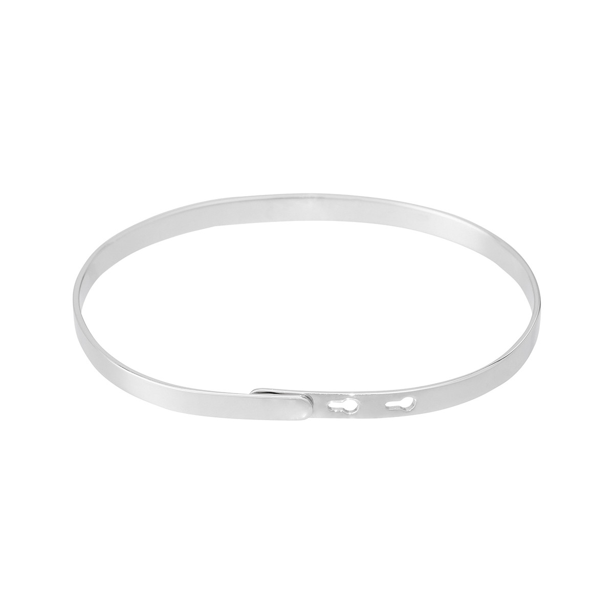 Bracelet à message "Je t'aime Maman" Laiton argenté