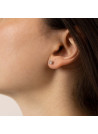 Boucles d'oreilles "Erika" Or Blanc et Diamant