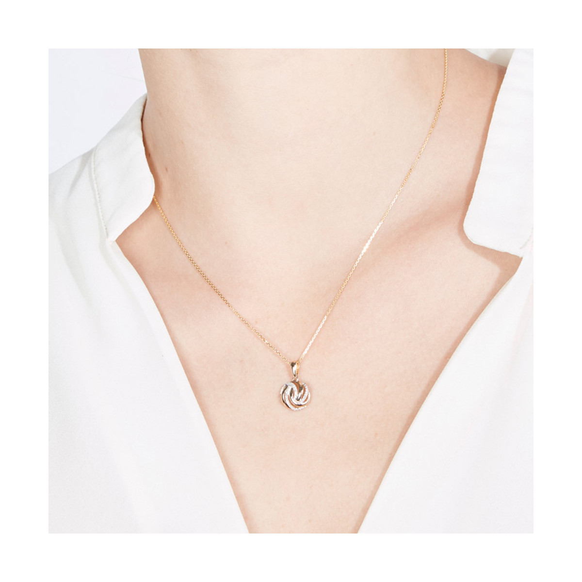 Pendentif "Golden Eye" Or Jaune et Diamants Pendentif "Golden Eye" Or Jaune et Diamants