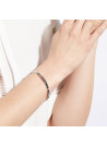 "UNE TATA FORMIDABLE" bracelet jonc argenté à message