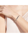 "UNE MAMIE FORMIDABLE" bracelet jonc argenté à message