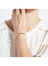 "UNE MAMIE FORMIDABLE" bracelet jonc doré à message