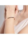 "TU ES LA PEPITE DE MON COOKIE" bracelet jonc rosé à message