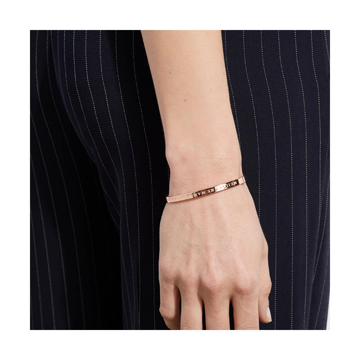 Bracelet à message "Meilleure Maman du Monde" Laiton rosé