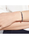 "LE MEILLEUR EST À VENIR" bracelet jonc argenté à message