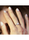 Bague "Brillant" Or blanc