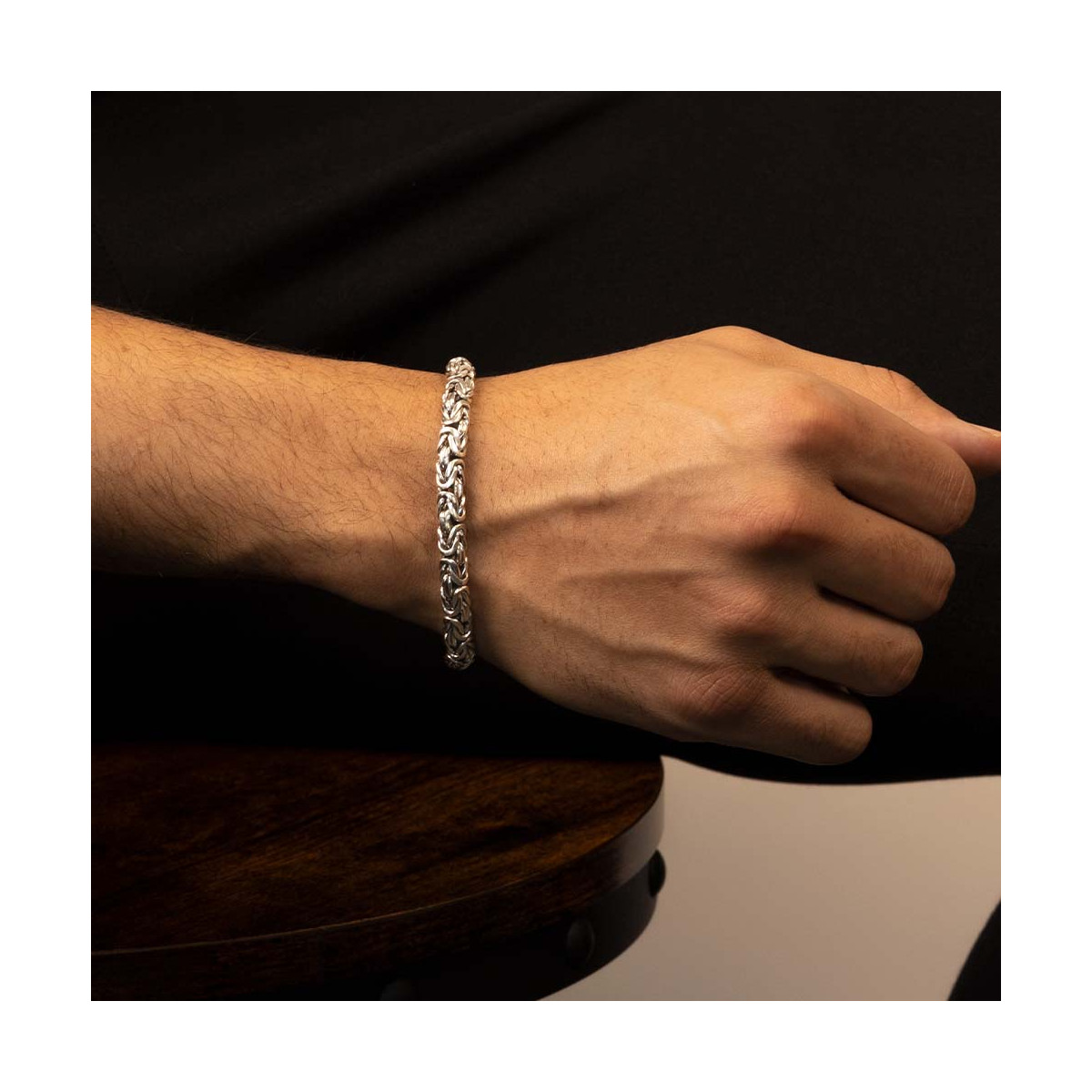 Bracelet Homme "Septime" Argent 925 Bracelet Homme Argent 925/1000"Aeran"