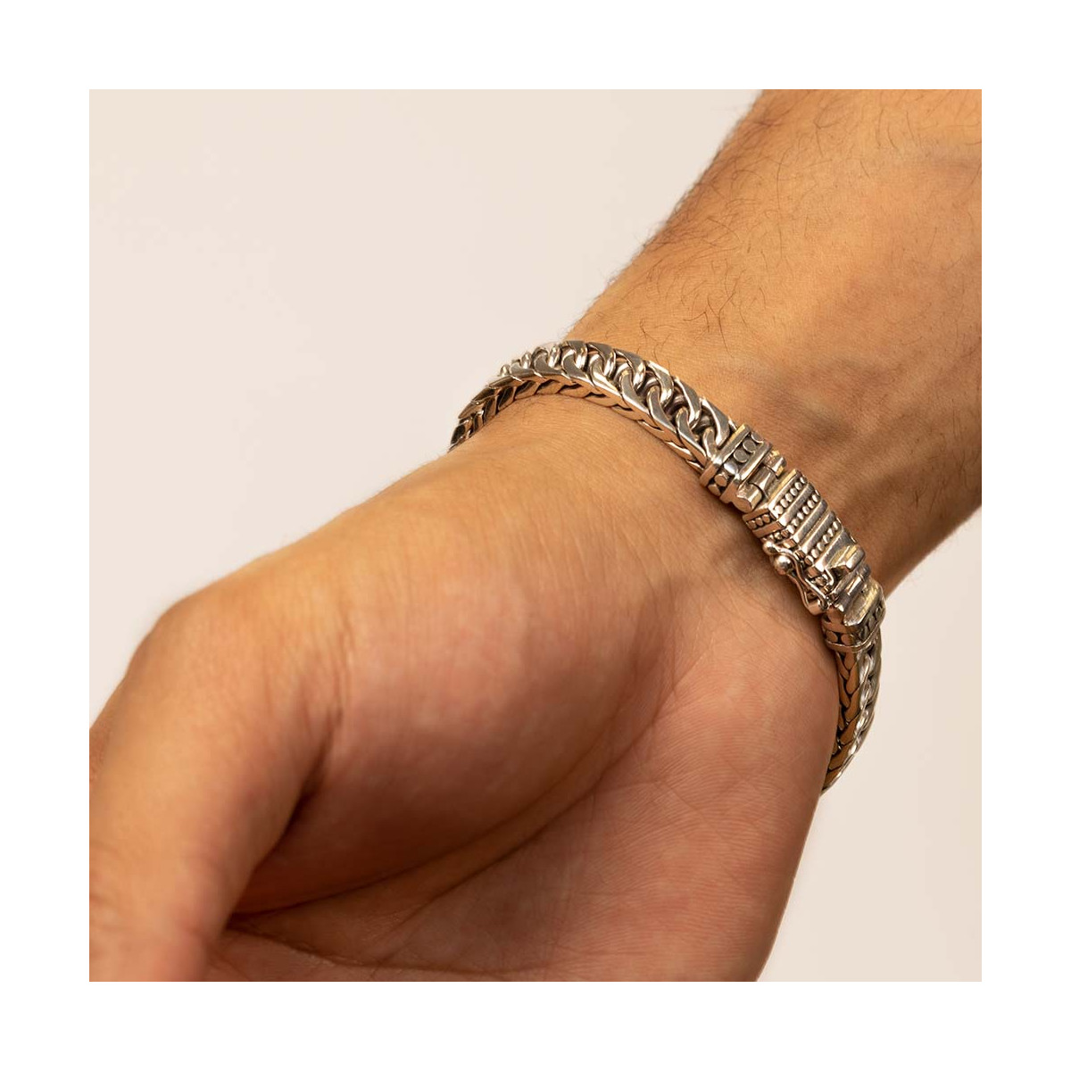 Bracelet Homme Argent 925/1000"Aldric" Taille L