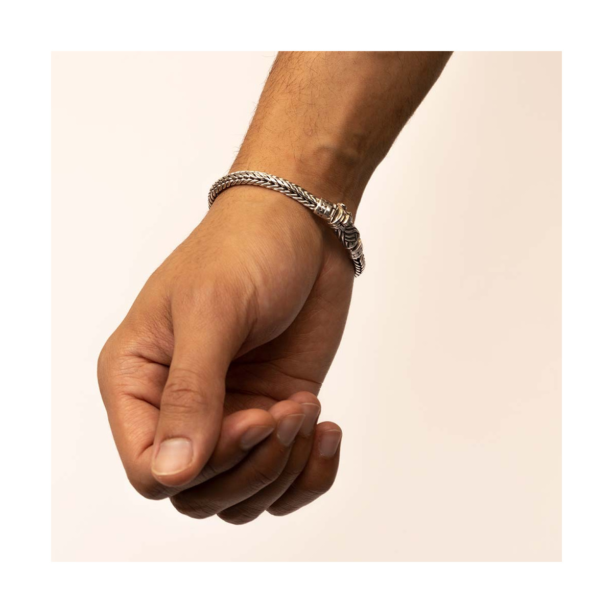 Bracelet Homme "Barthélemy" Argent 925 Bracelet Homme Argent 925/1000"Janus" Taille L