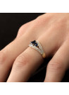 Bague "Westeros Saphir" Or jaune et Diamants