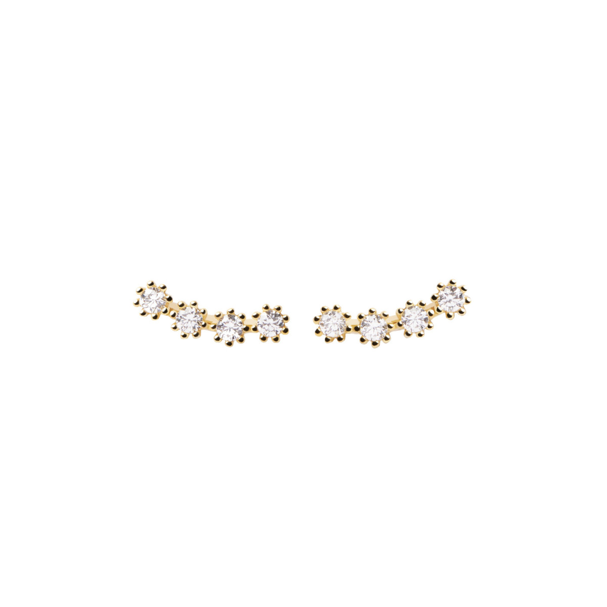 PDPAOLA Boucles d'Oreilles - White Tide Gold - en argent doré PDPAOLA Boucles d'Oreilles - White Tide Gold - en argent plaqué or - AR01-431-U