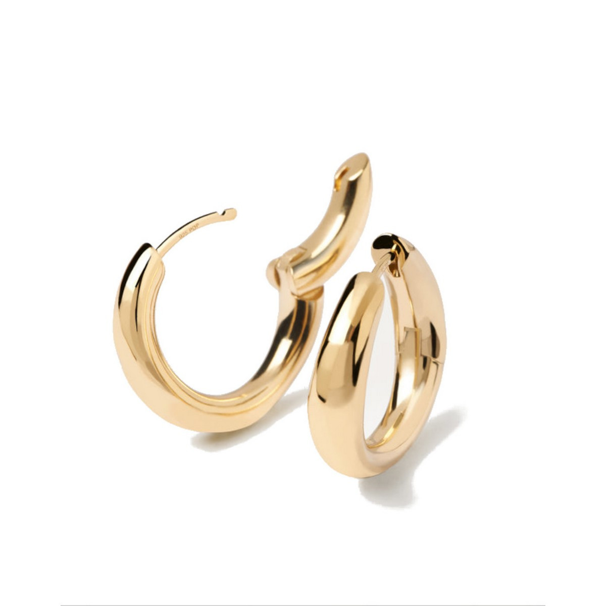PDPAOLA Boucles d'Oreilles - Pirouette Gold - en métal plaqué or - AR01-473-U