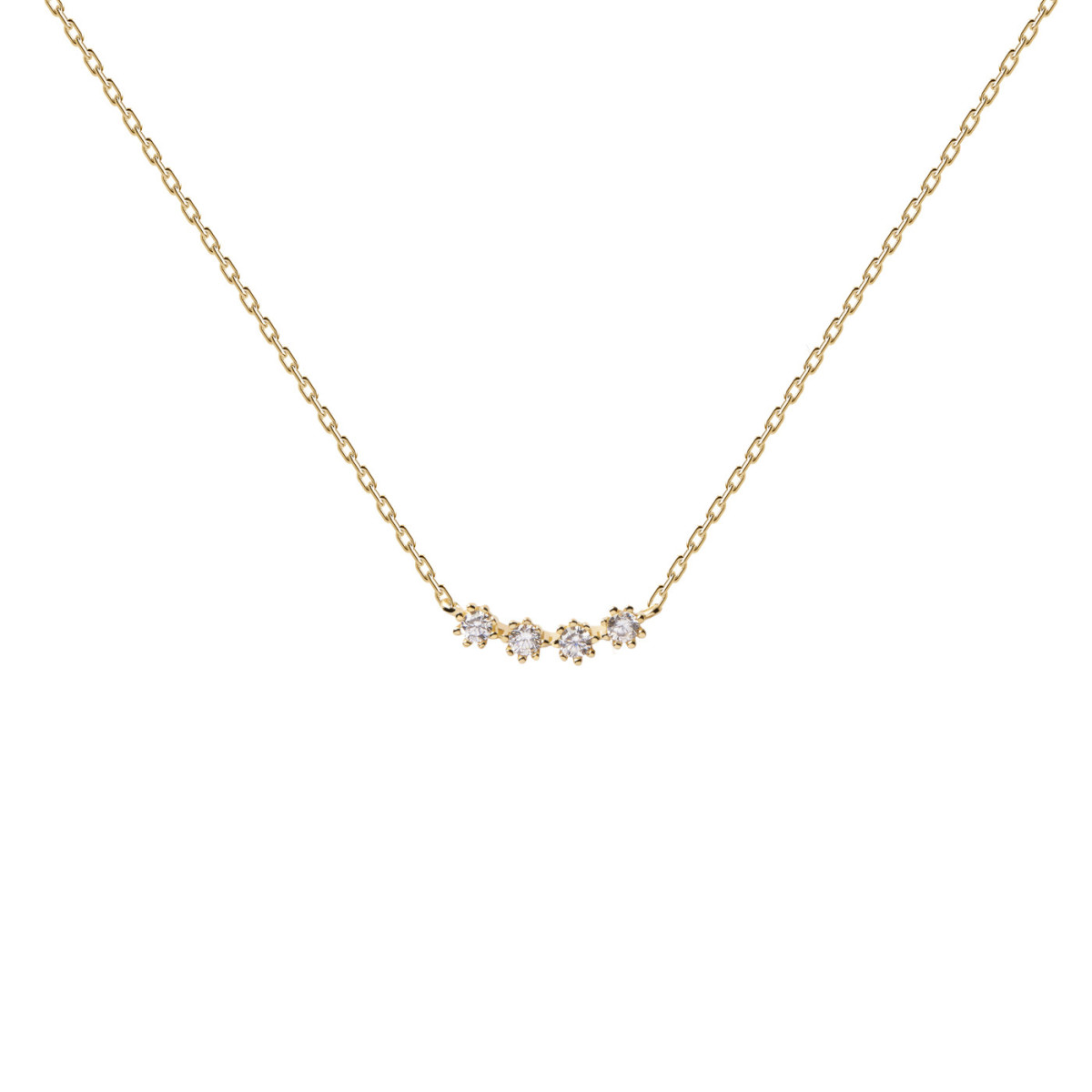 PDPAOLA Collier - White Tide Gold - en argent plaqué or - CO01-366-U