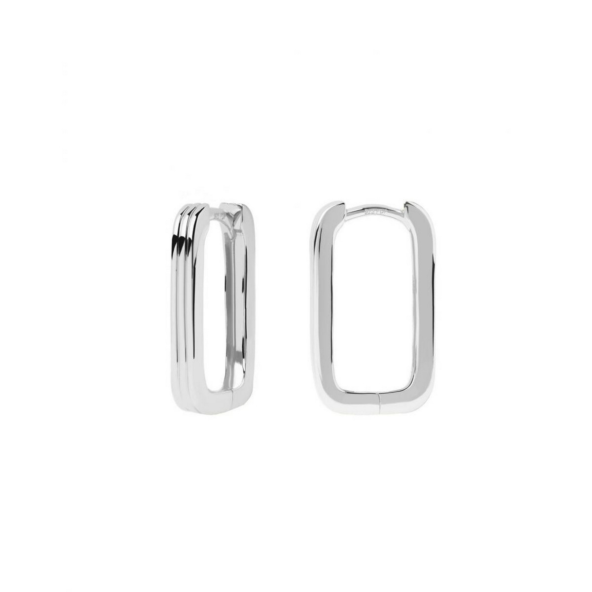 PDPAOLA Boucles d'Oreilles - Super Nova Silver - en argent PDPAOLA Boucles d'Oreilles - Super Nova Silver - en argent - AR02-503-U