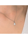 Pendentif Or Blanc Diamants