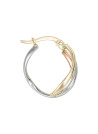 Boucles d'oreilles Or tricolore