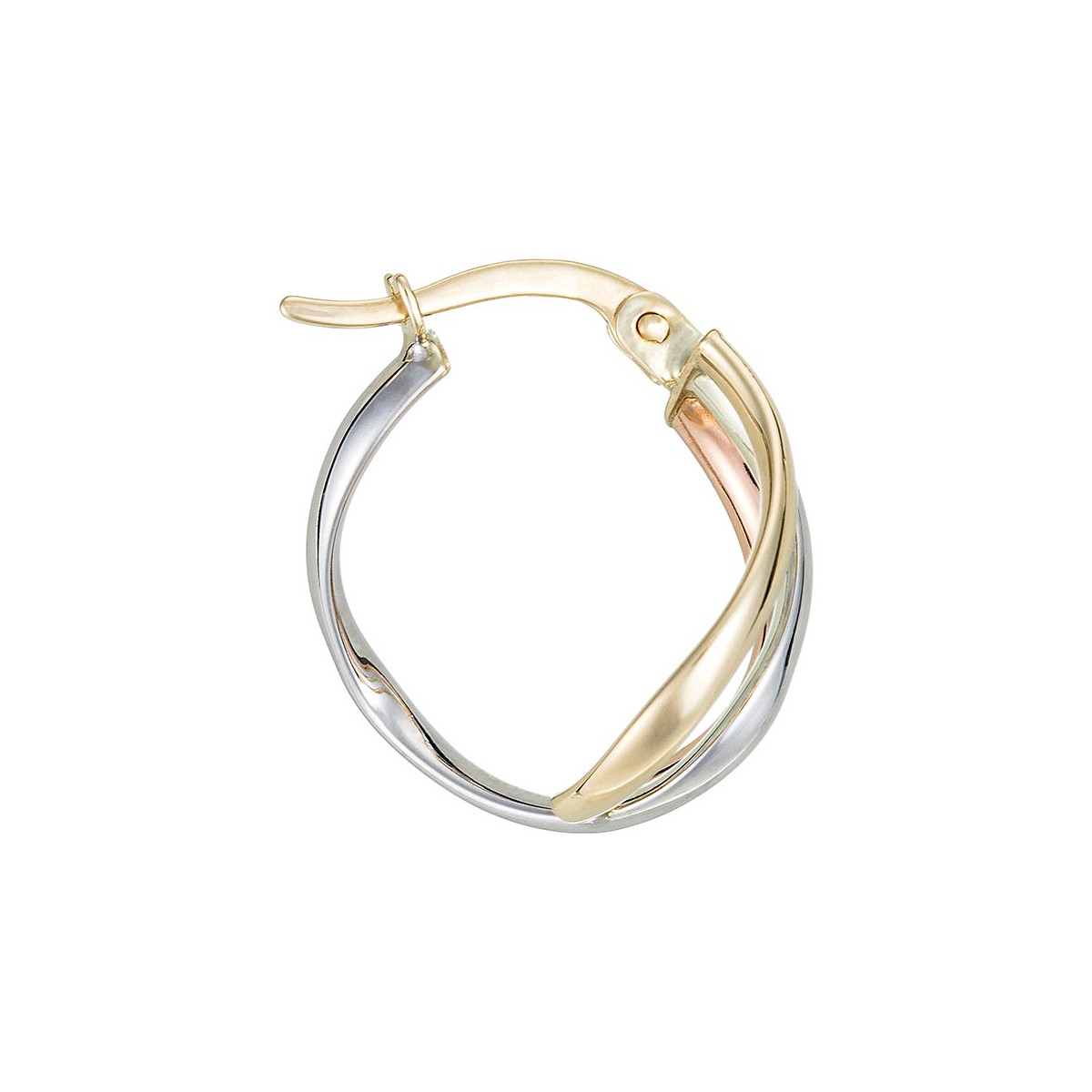 Boucles d'oreilles Or tricolore Boucles d'oreilles Or tricolore