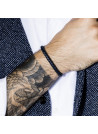 Bracelet "'Aimenté" cuir bleu