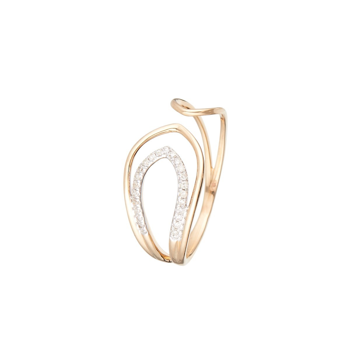 Bague "Enlacés" Or et Diamants Bague "Enlacés" Or et Diamants