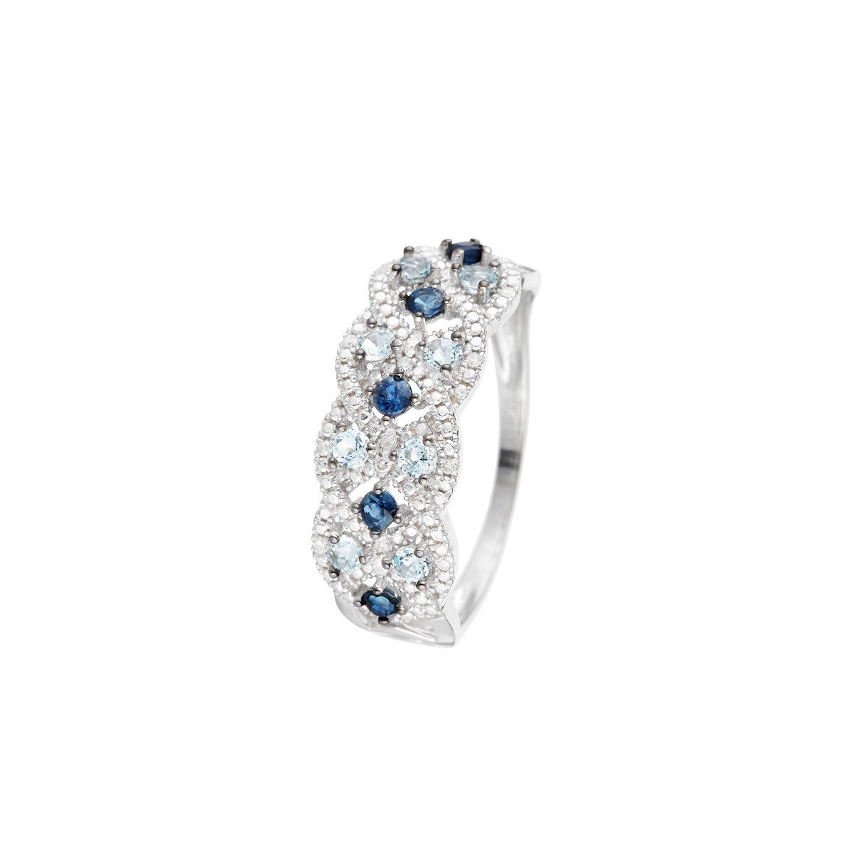 Bague "Astéria Saphir" Or et Diamants Bague " Margot" Or blanc et Multipierres