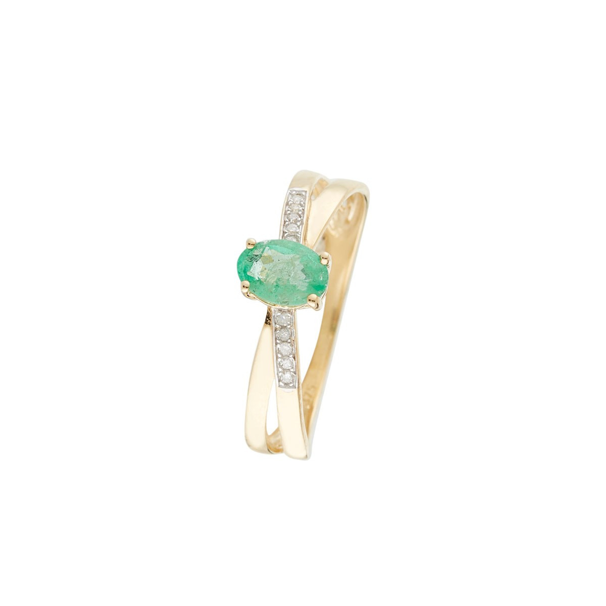 Bague "Ambi Emeraude" Or et Diamants Bague " Sélène" Or jaune et Émeraude